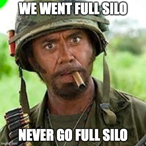 Never go full silo